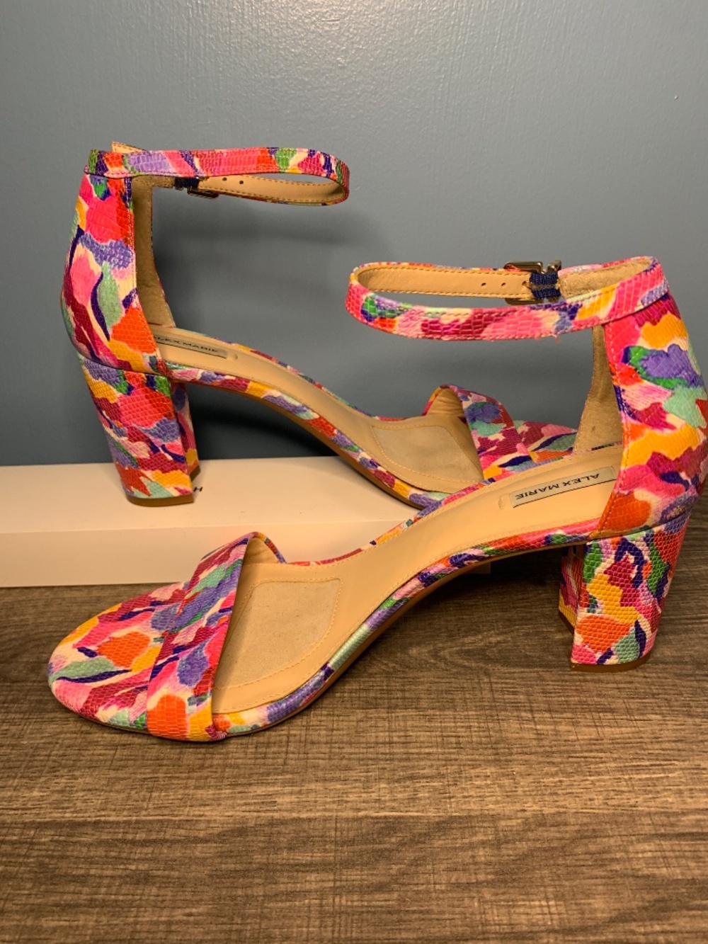 Alex Marie colorful block heel sandal